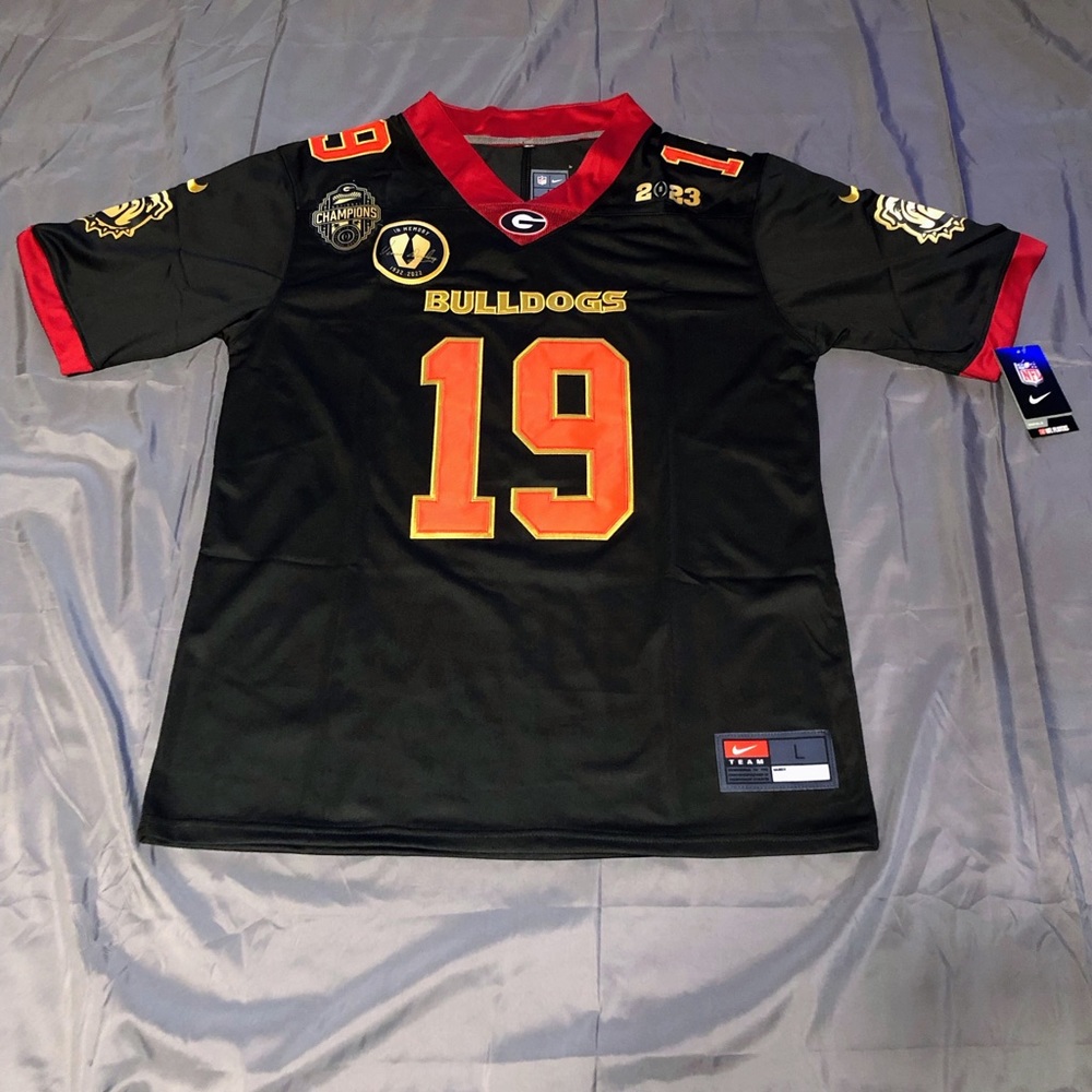 Brock Bowers Jersey W/ Vince Dooley Patch